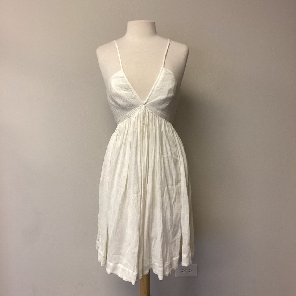 NWT Rag & Bone Mimi White Cotton Gauze Mini Dress Sz 6